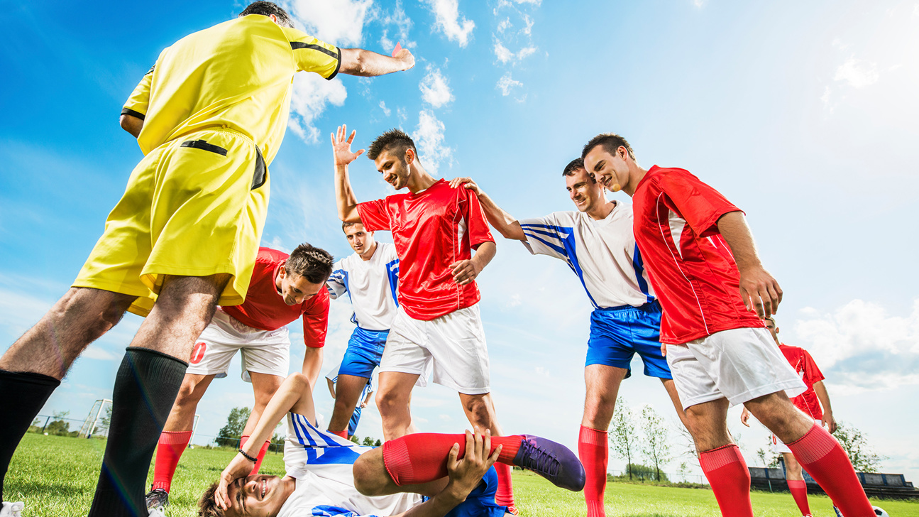 Unfall Fussball Web
