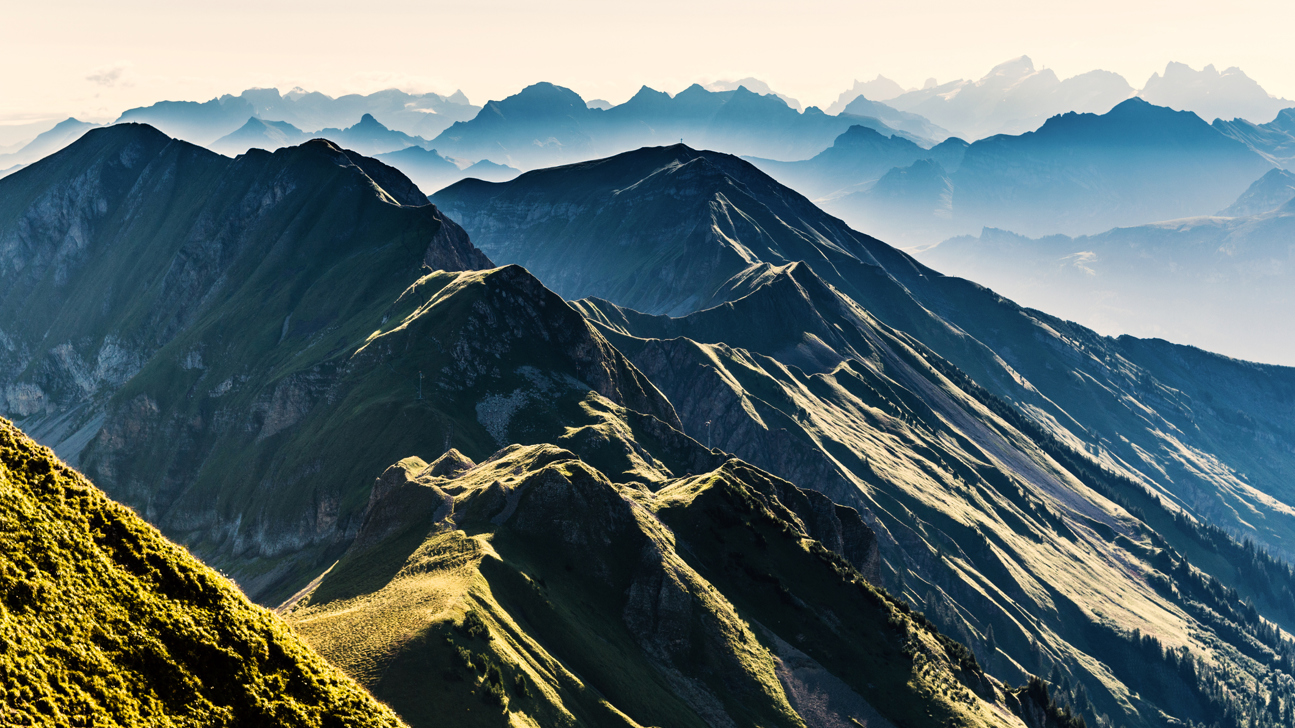 Weitsicht Panorama Berge
