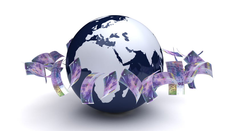 Geld CHF Welt Istock 1082356984
