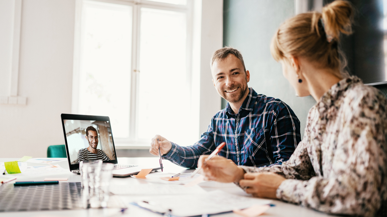 Istock 1263681574 Team Meeting Hybrid