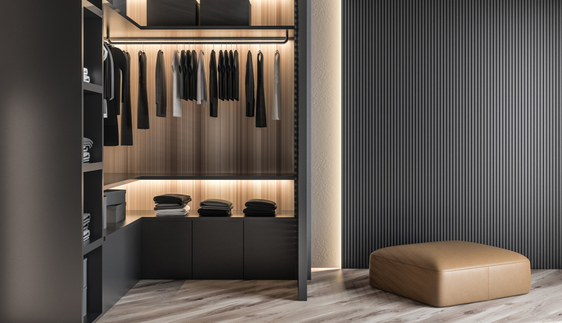 Kleiderschrank Minimalistisch Istock 1147636979