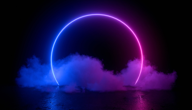 Licht Kreis Nebel Istock 1191719793