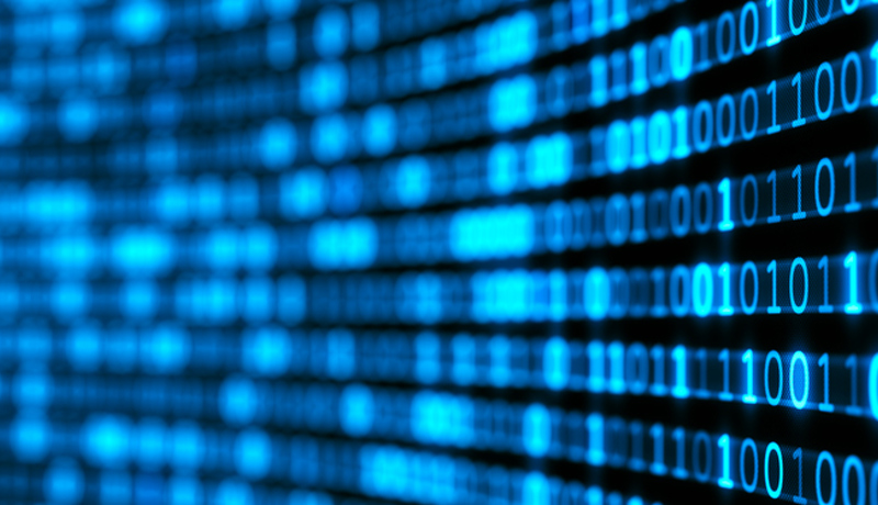 Digital Binärcode Blau 0 1 Istock 1271408351