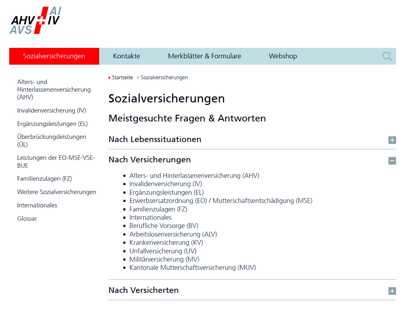 AHV IV Screenshot