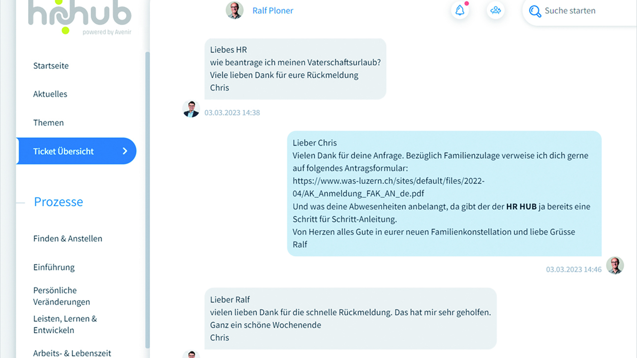 Der HR HUB als digitaler Treffpunkt für alle Anliegen rund ums HR 